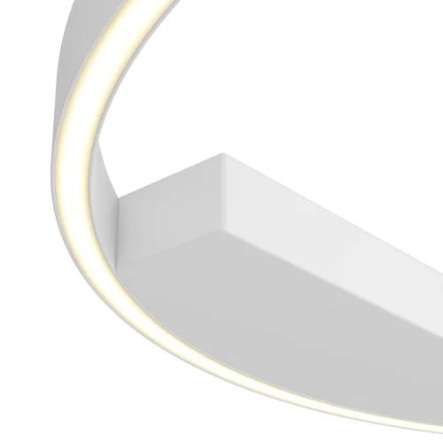 Светильник потолочный LED Rim MOD058CL-L35WK Maytoni белый 1 лампа, основание белое в стиле современный хай-тек минимализм кольца фото 2