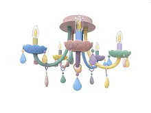 Люстра потолочная Астрид 074175-5 Kink Light без плафона на 5 ламп, основание разноцветное в стиле современный 