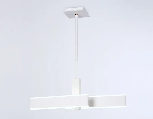 Светильник подвесной LED FA6666 Ambrella light белый 1 лампа, основание белое в стиле современный хай-тек  фото 3