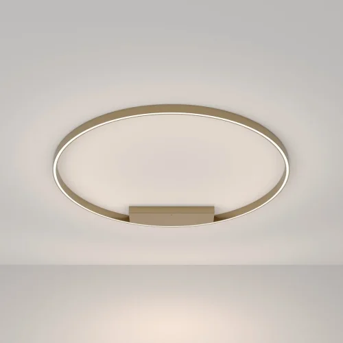 Светильник потолочный LED Rim MOD058CL-L65BSK Maytoni латунь 1 лампа, основание латунь в стиле современный хай-тек минимализм кольца фото 3