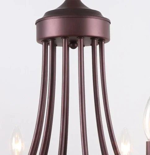 Люстра подвесная Plini 2590-12P F-promo без плафона на 12 ламп, основание коричневое в стиле замковый  фото 4