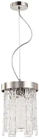 Светильник подвесной Frostyle 2155/11/02P Stilfort прозрачный 2 лампы, основание никель в стиле современный 