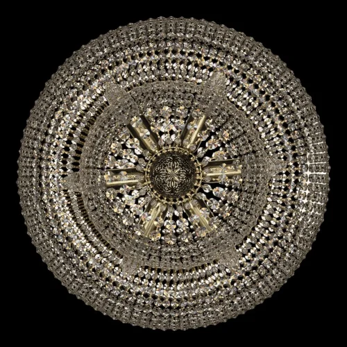 Люстра потолочная хрустальная 19091/H1/100IV G Bohemia Ivele Crystal прозрачная на 26 ламп, основание золотое в стиле классический sp фото 2