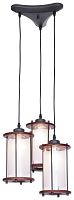 Светильник подвесной 597-706-03 Velante белый 3 лампы, основание коричневое в стиле кантри 