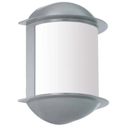 Настенный светильник LED ISOBA 96354 Eglo уличный IP44 серебряный 1 лампа, плафон белый в стиле современный LED
