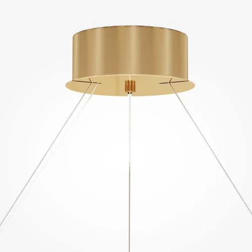 Люстра подвесная LED Castello MOD336PL-L170G3K Maytoni прозрачная на 1 лампа, основание золотое в стиле современный  фото 5