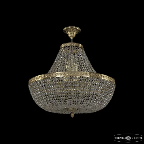 Люстра подвесная 19051/H1/55IV G C1 Bohemia Ivele Crystal прозрачная на 12 ламп, основание золотое в стиле классический sp