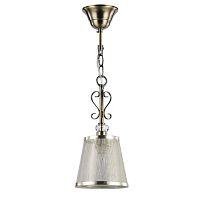 Светильник подвесной Driana FR2405-PL-01-BZ Freya бежевый 1 лампа, основание античное бронза в стиле классический 