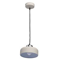 Светильник подвесной LED Раунд 636011701 MW-Light бежевый 1 лампа, основание хром в стиле современный 