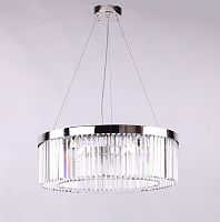 Люстра подвесная хрустальная 10110+6/C Newport прозрачная на 16 ламп, основание никель в стиле классика 