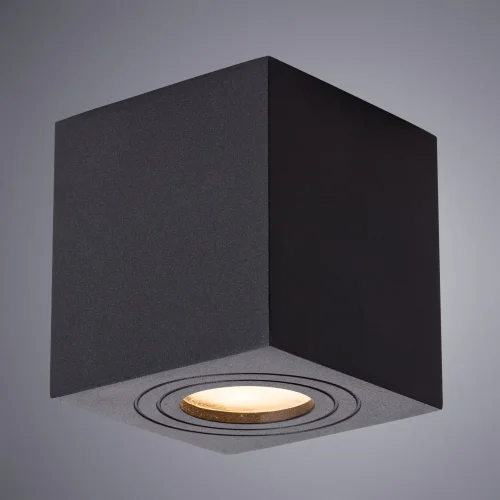Светильник накладной Galopin A1461PL-1BK Arte Lamp чёрный 1 лампа, основание чёрное в стиле современный квадратный фото 2