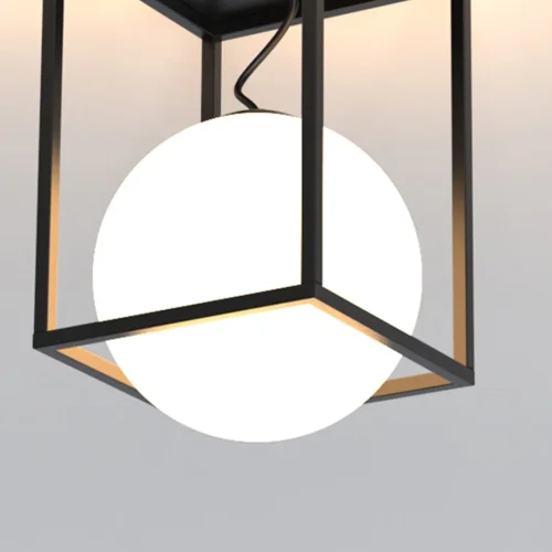 Светильник потолочный Desigual 7607 Mantra белый 1 лампа, основание чёрное в стиле современный хай-тек  фото 4