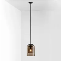 Светильник подвесной ARIA Amber 213757-26 ImperiumLoft янтарный 1 лампа, основание чёрное в стиле современный 