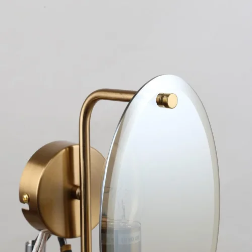 Бра Ovate 4085-1W F-promo янтарный на 1 лампа, основание латунь в стиле современный  фото 3
