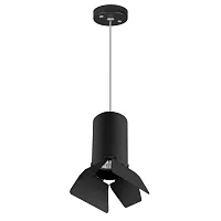 Светильник подвесной Rullo RP437437 Lightstar чёрный 1 лампа, основание чёрное в стиле хай-тек 