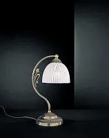 Настольная лампа P 5600 P Reccagni Angelo белая 1 лампа, основание античное бронза латунь металл в стиле классический 