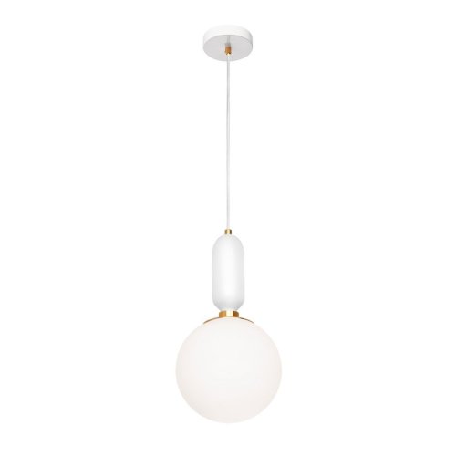 Светильник подвесной Parachilna 9975-B LOFT IT белый 1 лампа, основание белое в стиле современный шар