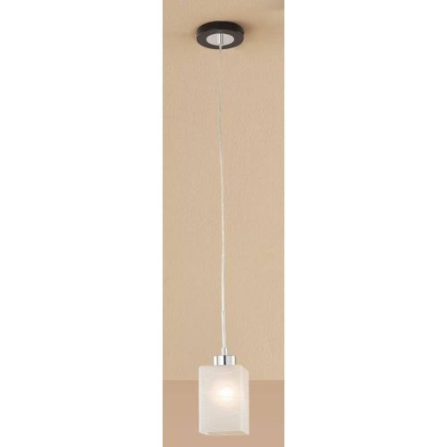 Светильник Оскар подвесной CL127111 Citilux белый 1 лампа, основание коричневое хром серое в стиле современный 