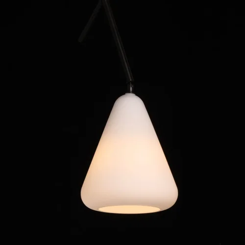 Светильник подвесной Лоск 107010701 MW-Light белый 1 лампа, основание чёрное в стиле современный  фото 3