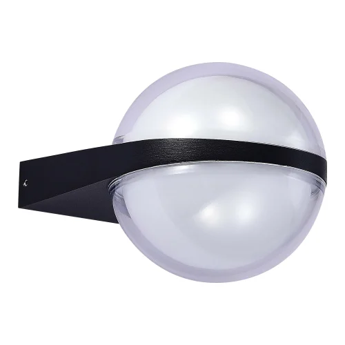 Настенный светильник LED Celeste SL9510.401.01 ST-Luce уличный IP54 чёрный 2 лампы, плафон белый в стиле современный LED фото 2