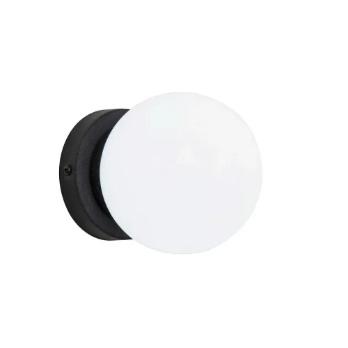 Настенный светильник Ballito 4069-1W Favourite уличный IP54 чёрный 1 лампа, плафон белый в стиле минимализм E14