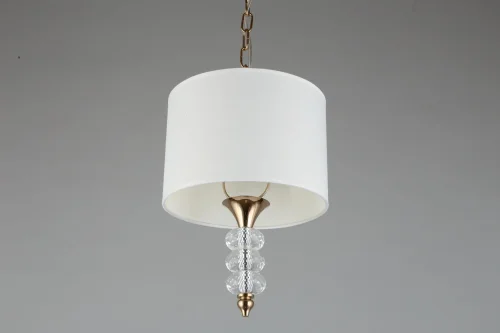 Светильник подвесной Franula APL.724.06.01 Aployt белый 1 лампа, основание золотое в стиле классический  фото 4