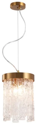 Светильник подвесной Frostyle 2155/05/02P Stilfort прозрачный 2 лампы, основание бронзовое в стиле современный  фото 3