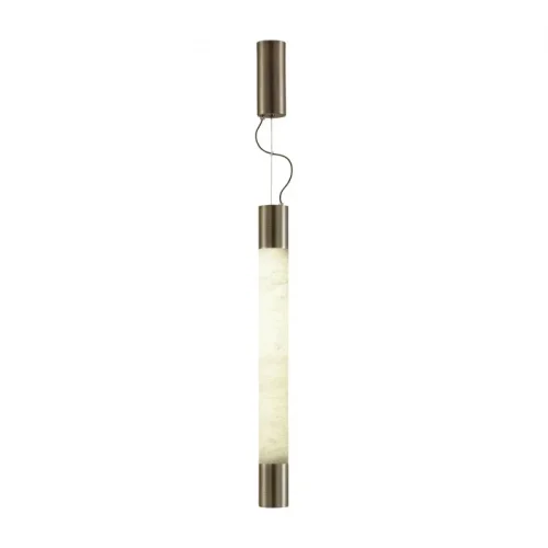 Светильник подвесной LED Marbella 6686/15L Odeon Light белый 1 лампа, основание коричневое в стиле современный трубочки