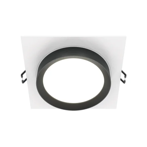 Светильник точечный Hoop DL086-GX53-SQ-WB Maytoni чёрный белый 1 лампа, основание белое чёрное в стиле современный 