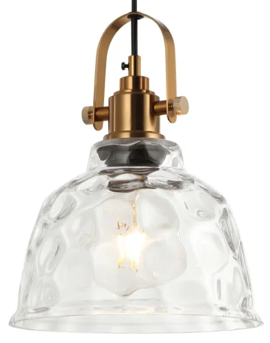Светильник подвесной Bell 2117/00/01P Stilfort прозрачный 1 лампа, основание латунь в стиле современный выдувное фото 2