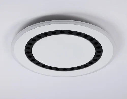 Светильник потолочный LED с пультом FL51402 Ambrella light белый 1 лампа, основание белое в стиле современный хай-тек с пультом фото 5