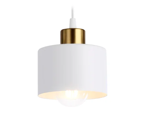 Светильник подвесной TR8112 Ambrella light белый 1 лампа, основание белое в стиле лофт 