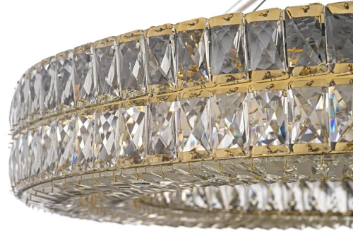 Люстра подвесная Sora E 1.5.100.100 G Arti Lampadari прозрачная на 12 ламп, основание золотое в стиле классический современный  фото 2