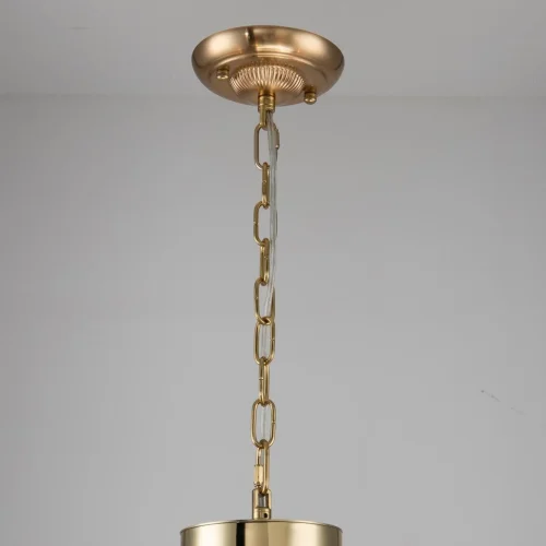 Люстра подвесная Rocca 2689-6P Favourite бежевая на 6 ламп, основание латунь в стиле современный  фото 4