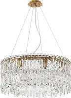 Люстра подвесная Splendy 2173/05/08P Stilfort прозрачная на 8 ламп, основание бронзовое в стиле современный Люстра подвесная Splendy 2173/05/08P Stilfort прозрачная на 8 ламп, основание бронзовое в стиле современный