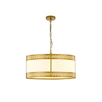 Люстра подвесная Exortivus 4011-3PC Favourite белая на 3 лампы, основание золотое в стиле классика 