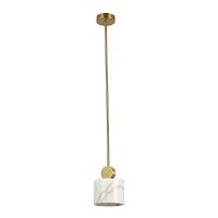 Светильник подвесной Opalus 2910-1P Favourite белый 1 лампа, основание медь в стиле современный 