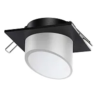 Светильник точечный Lirio 370898 Novotech белый 1 лампа, основание чёрное в стиле современный 
