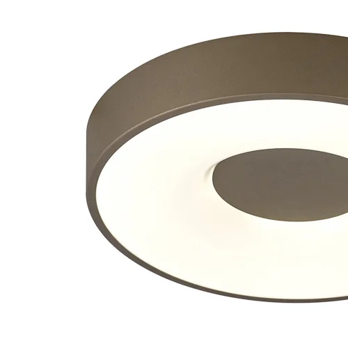 Светильник потолочный LED с пультом Coin 7692 Mantra коричневый белый 1 лампа, основание коричневое в стиле современный хай-тек с пультом фото 2