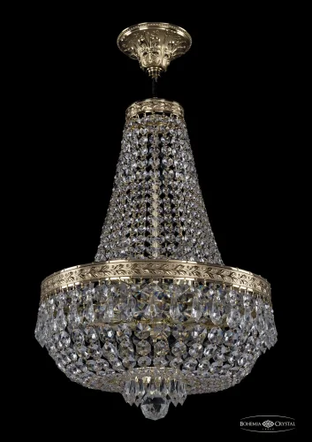 Люстра потолочная хрустальная 19271/H2/35IV G Bohemia Ivele Crystal прозрачная на 6 ламп, основание золотое в стиле классический sp