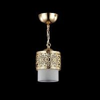 Светильник подвесной Teofilo FR2200-PL-01-G Freya белый 1 лампа, основание золотое в стиле современный 