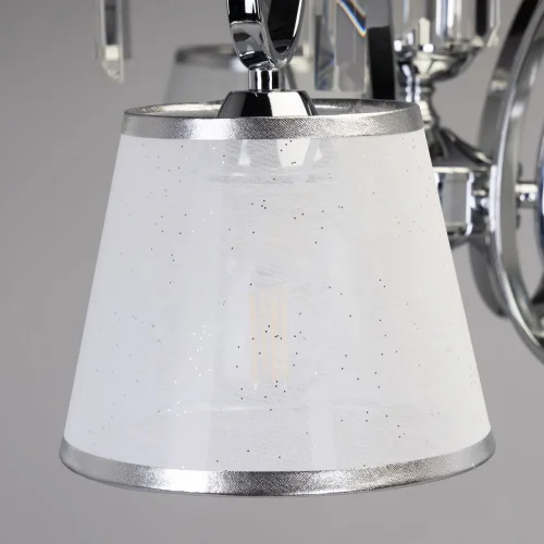 Люстра подвесная Федерика 684013305 MW-Light белая на 5 ламп, основание никель в стиле современный  фото 7