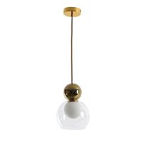 Светильник подвесной Alliance 2730-1P Favourite прозрачный 1 лампа, основание золотое в стиле современный 