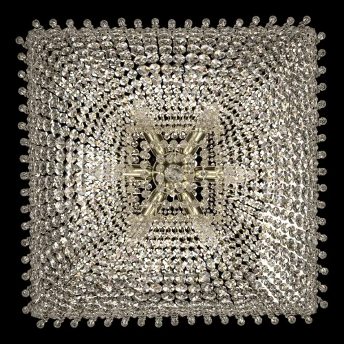 Люстра потолочная хрустальная 19272/H2/35IV G Bohemia Ivele Crystal прозрачная на 6 ламп, основание золотое в стиле классический sp фото 2