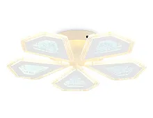 Люстра потолочная LED с пультом FA4030 Ambrella light белая на 1 лампа, основание белое в стиле современный хай-тек с пультом