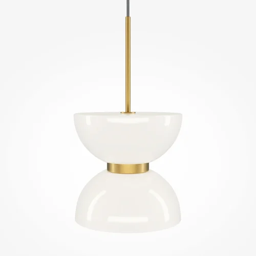 Светильник подвесной LED Kyoto MOD178PL-L11G3K Maytoni белый 1 лампа, основание золотое в стиле современный арт-деко  фото 4