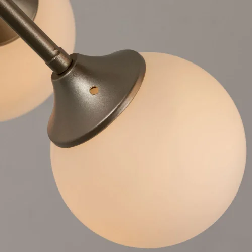 Люстра потолочная Emma A2703PL-12SG Arte Lamp белая на 12 ламп, основание матовое золото в стиле современный шар фото 3