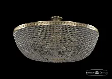 Люстра потолочная хрустальная 19051/100IV G Bohemia Ivele Crystal прозрачная на 20 ламп, основание золотое в стиле классический sp