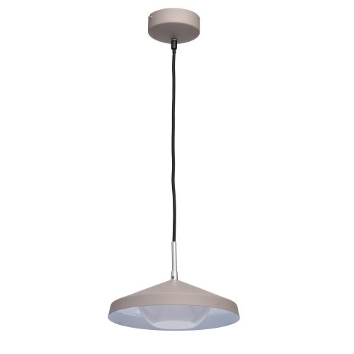 Светильник подвесной LED Раунд 636012101 MW-Light коричневый 1 лампа, основание хром в стиле современный 