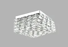 Люстра потолочная LED Venice V10473-CL Moderli прозрачная на 1 лампа, основание хром в стиле модерн 